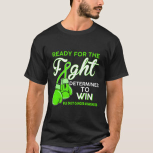 Fight Bile Duct Cancer Awareness Green Butterfly  T-Shirt