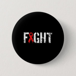 Fight Blood Cancer- Military-Style Red Awareness R 6 Cm Round Badge