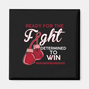 Fight Brain Aneurysm Awareness Burgundy Butterfly  Magnet
