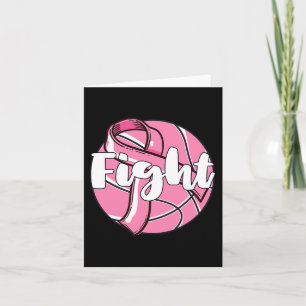 Fight Breast Cancer Awareness Basketball Player Ba Card