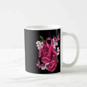 Fight Breast Cancer Awareness Pink Boxing Gloves P Coffee Mug