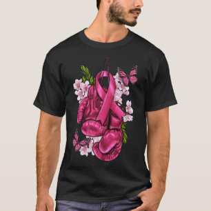 Fight Breast Cancer Awareness Pink Boxing Gloves P T-Shirt