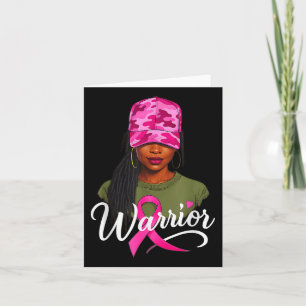 Fight Breast Cancer Awareness Warrior Flag Usa Cam Card