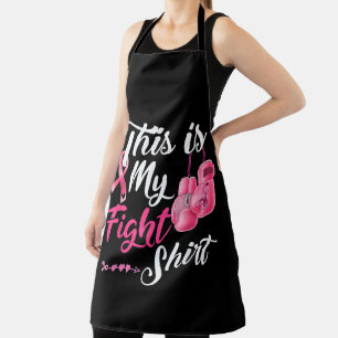 Fight Breast Cancer Pink Ribbon Fighter Boxing Apron