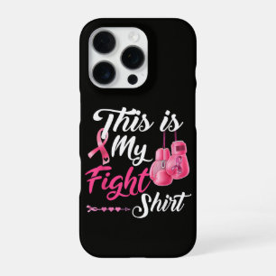 Fight Breast Cancer Pink Ribbon Fighter Boxing iPhone 16 Pro Case