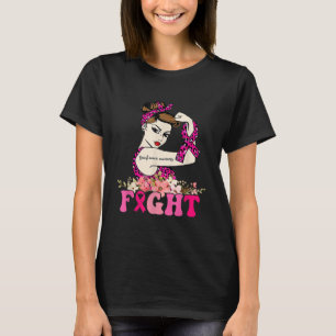 Fight Breast Cancer Survivor Black Women Stronger T-Shirt