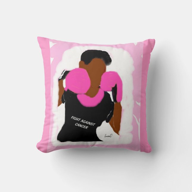 Fight Breast Cancer    Throw Pillow, 20x20 Cushion (Front)