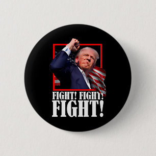 Fight Butler Pennsylvania Trump Rally Today Trump  6 Cm Round Badge