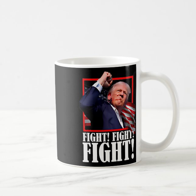 Fight Butler Pennsylvania Trump Rally Today Trump  Coffee Mug (Right)
