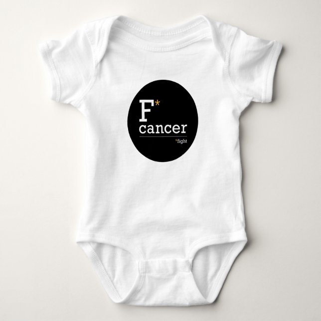 fight cancer babies one-piece baby bodysuit (Front)