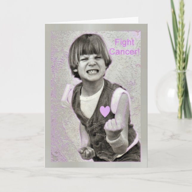 Fight Cancer encouragemet Card (Front)