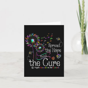 Fight Cancer In All And Every Colour Ribbons Dande Card