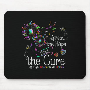 Fight Cancer In All And Every Colour Ribbons Dande Mouse Pad