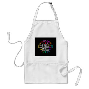 Fight Cancer in All and Every Colour - Ribbons Flo Standard Apron