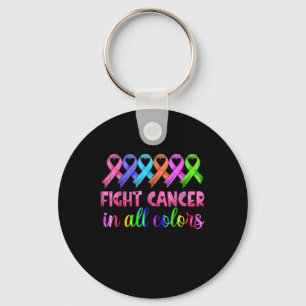 Fight Cancer In All Colour Breast Cancer Awareness Key Ring