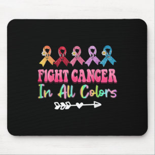 Fight Cancer In All Colour Breast Cancer Awareness Mouse Pad