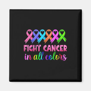 Fight Cancer In All Colour Feather Breast Cancer A Magnet