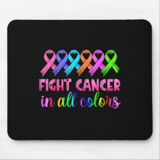 Fight Cancer In All Colour Feather Breast Cancer A Mouse Pad