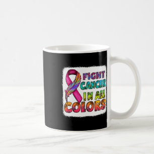 Fight Cancer In All Colour Fight Cancer Feather Ri Coffee Mug