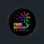 Fight Cancer In All Colour Struggling Survivor Sup 3 Cm Round Badge<br><div class="desc">If u're a cancer survivor If u're in remission and you've finally beaten this horrible disease or If u're still going through treatment this is for you. Let people know that you're a fighter and a survivor. Nice a try Cancer I'm still here.. This makes a great gift for any...</div>