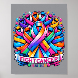 Fight Cancer In Colour Breast Cancer Awareness Poster