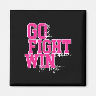 Fight Cancer Pink Breast Cancer Awareness Warrior Magnet