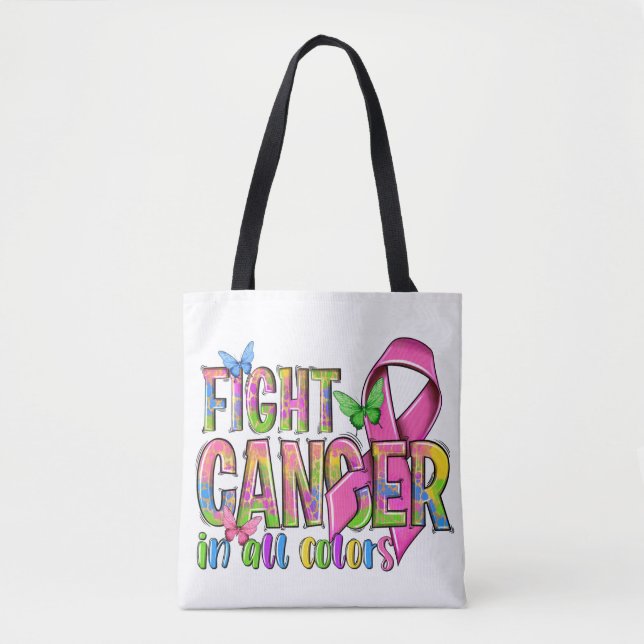 Fight Cancer Tote Bag (Front)