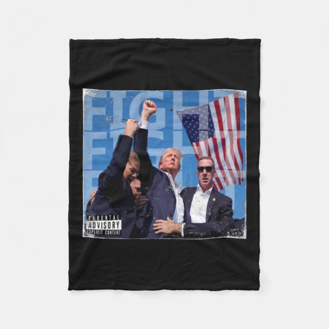 Fight Cd Cover  Fleece Blanket (Front)