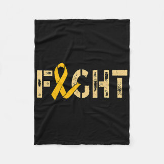 Fight Childhood Cancer Awareness 2  Fleece Blanket