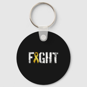 Fight Childhood Cancer Military Style Awareness Ri Key Ring