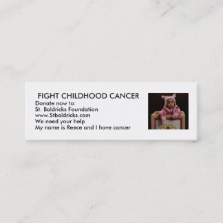Fight Childhood Cancer Mini Business Card