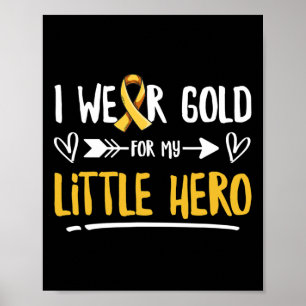 Fight Childhood Cancer Spruch For A Dad Of A Warri Poster
