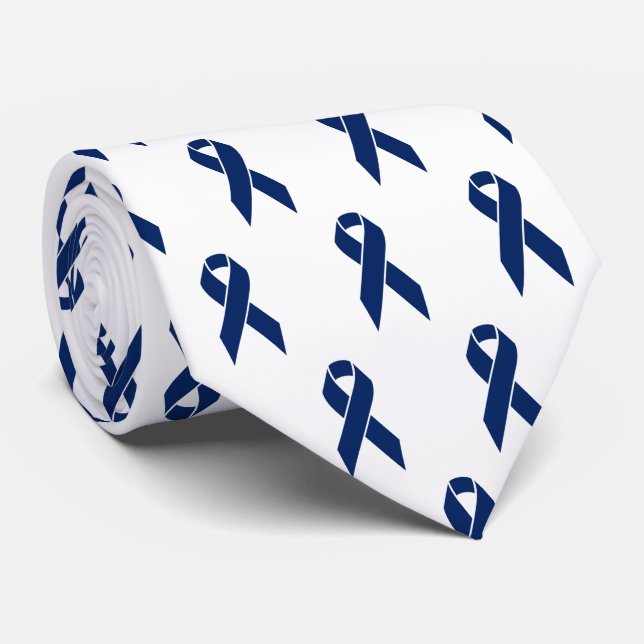 Fight Colon Cancer Awareness Support Ribbon Tie (Rolled)