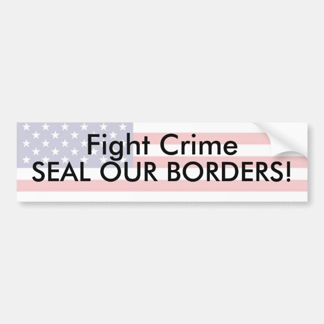 Fight Crime Bumper Sticker (Front)