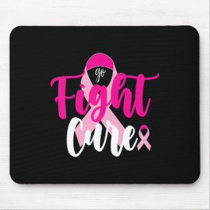 Fight Cure Pink Ribbon Breast Cancer Awareness Sur Mouse Pad