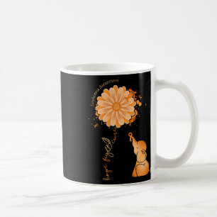 Fight Cure Sunflower Elephant Leukaemia Awareness Coffee Mug