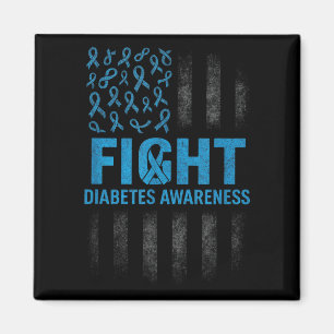 Fight Diabetes Awareness - Medical Warrior Support Magnet