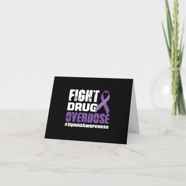 Fight Drug Overdose Awareness Card (Front)