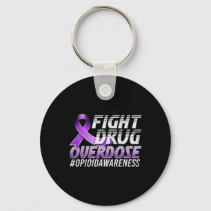 Fight Drug Overdose Opioid Awareness 2 Key Ring