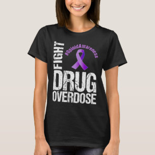 Fight Drug Overdose Opioid Awareness Graphic T-Shirt