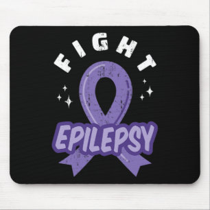 Fight Epilepsy Purple Ribbon Awareness Support Out Mouse Pad