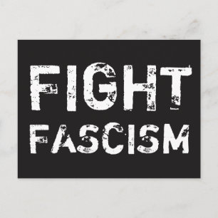 FIGHT FASCISM Social Justice Postcard