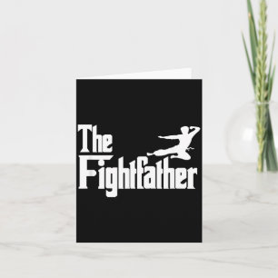 Fight Father Taekwondo Dad Kung Fu Karate Fathers Card