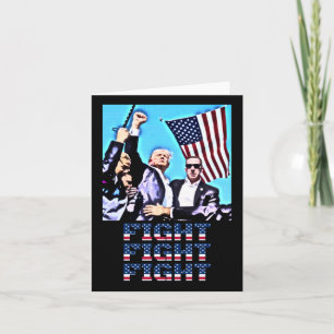 Fight Fight Fight Rally Fist Pump Card