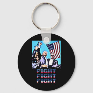 Fight Fight Fight Rally Fist Pump  Key Ring