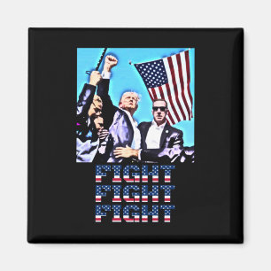 Fight Fight Fight Rally Fist Pump  Magnet