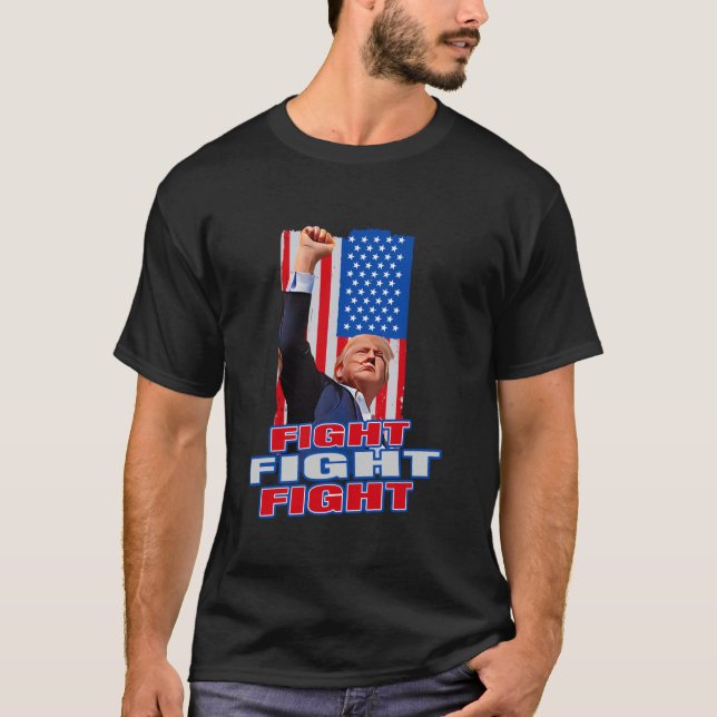 Fight Fighting Fighters Donald Trump Supporters Am T-Shirt (Front)
