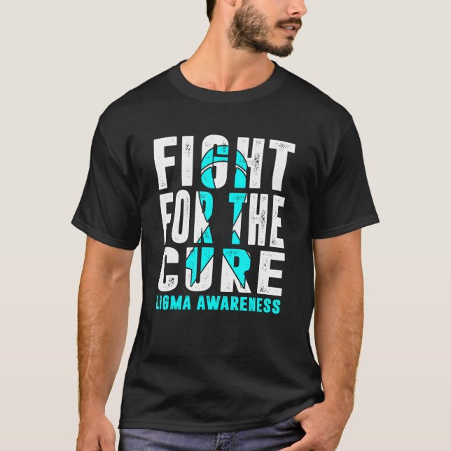 Fight For Cure Ligma Awareness Blue Ribbon Loose M T-Shirt (Front)