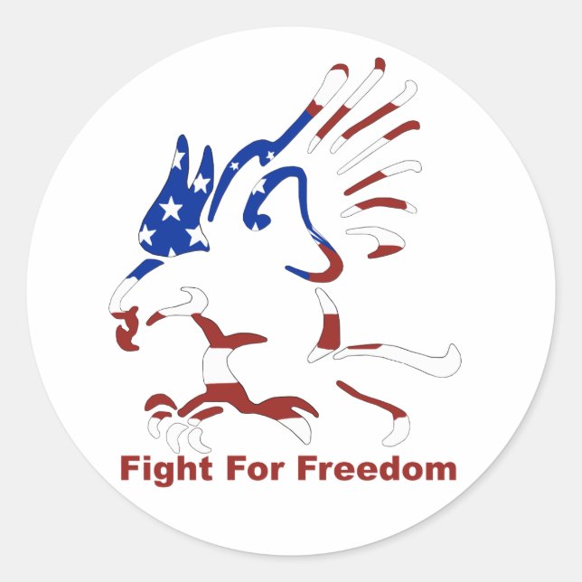 Fight For Freedom Eagle Stickers (Front)