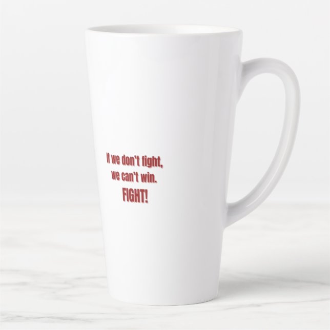 Fight for Freedom | Eren-Inspired Quote Design Latte Mug (Right)